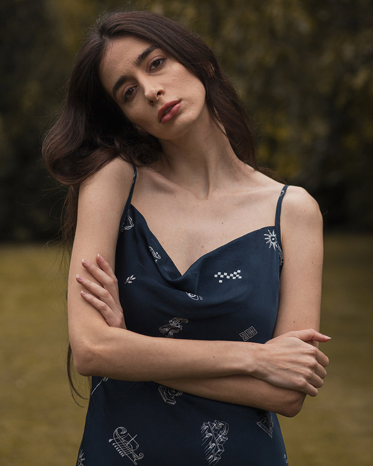 Silver Lining Slip Dress DRESSES Em and Shi