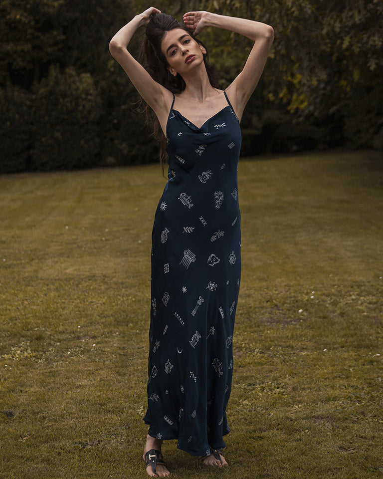 Silver Lining Slip Dress DRESSES Em and Shi