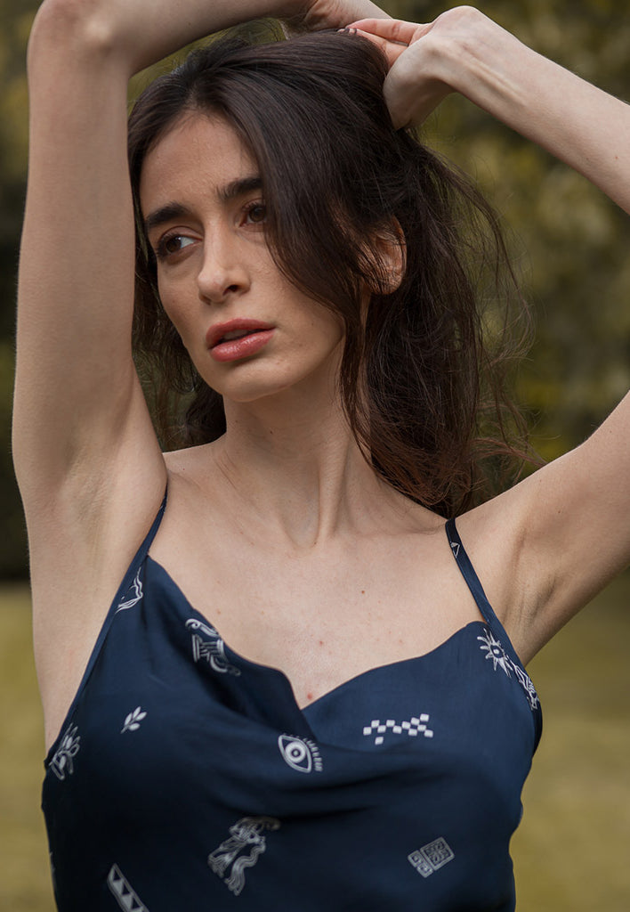 Silver Lining Slip Dress DRESSES Em and Shi