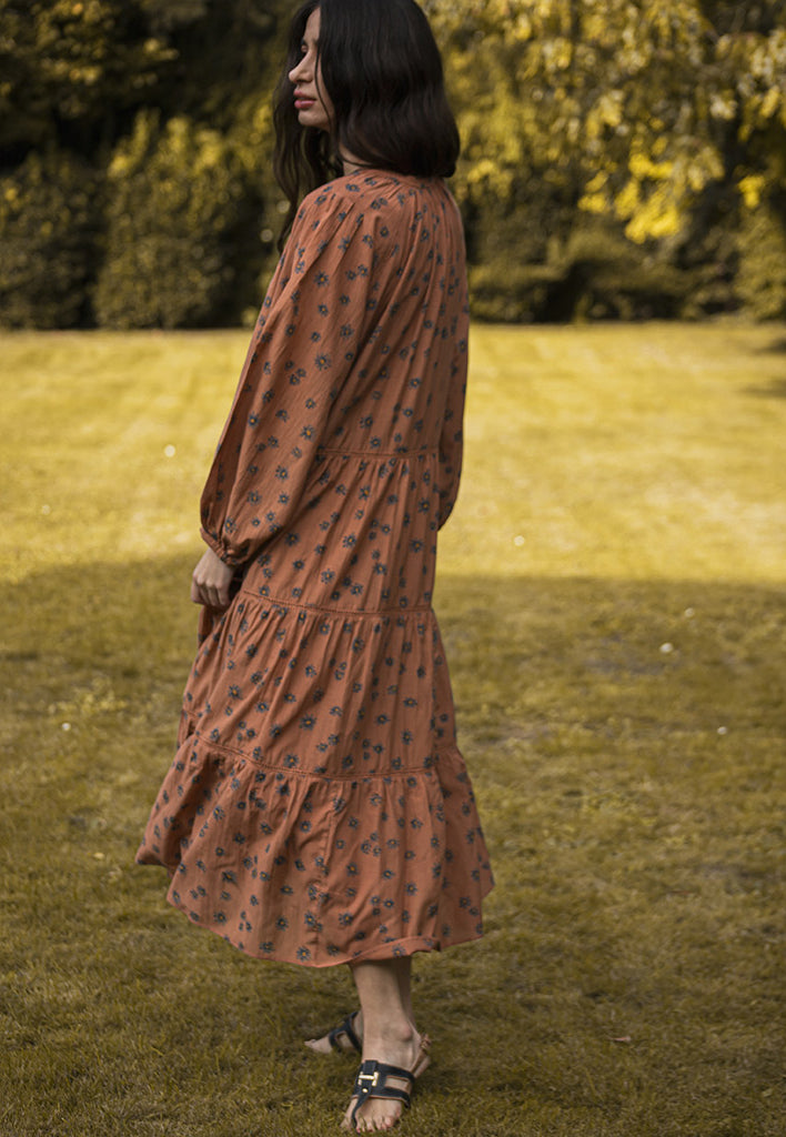 Cinnamon Daisy Tiered Dress DRESSES Em and Shi