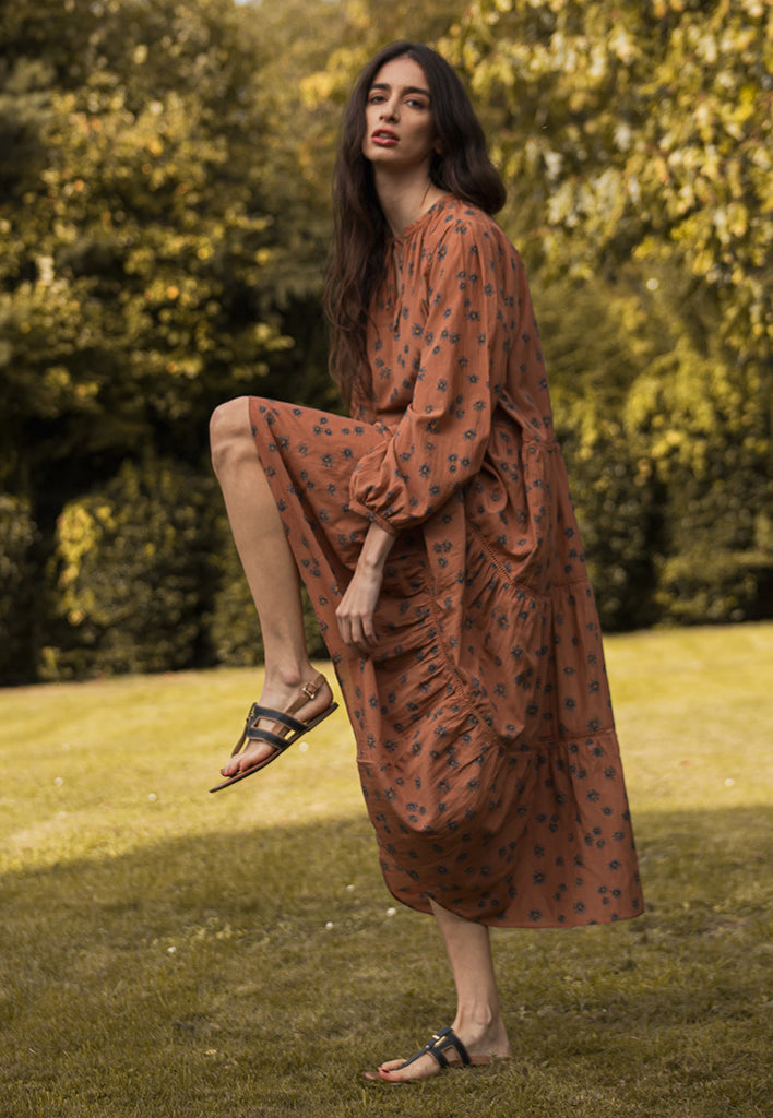 Cinnamon Daisy Tiered Dress DRESSES Em and Shi