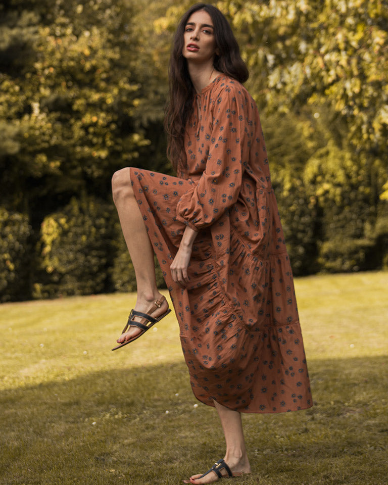 Cinnamon Daisy Tiered Dress DRESSES Em and Shi