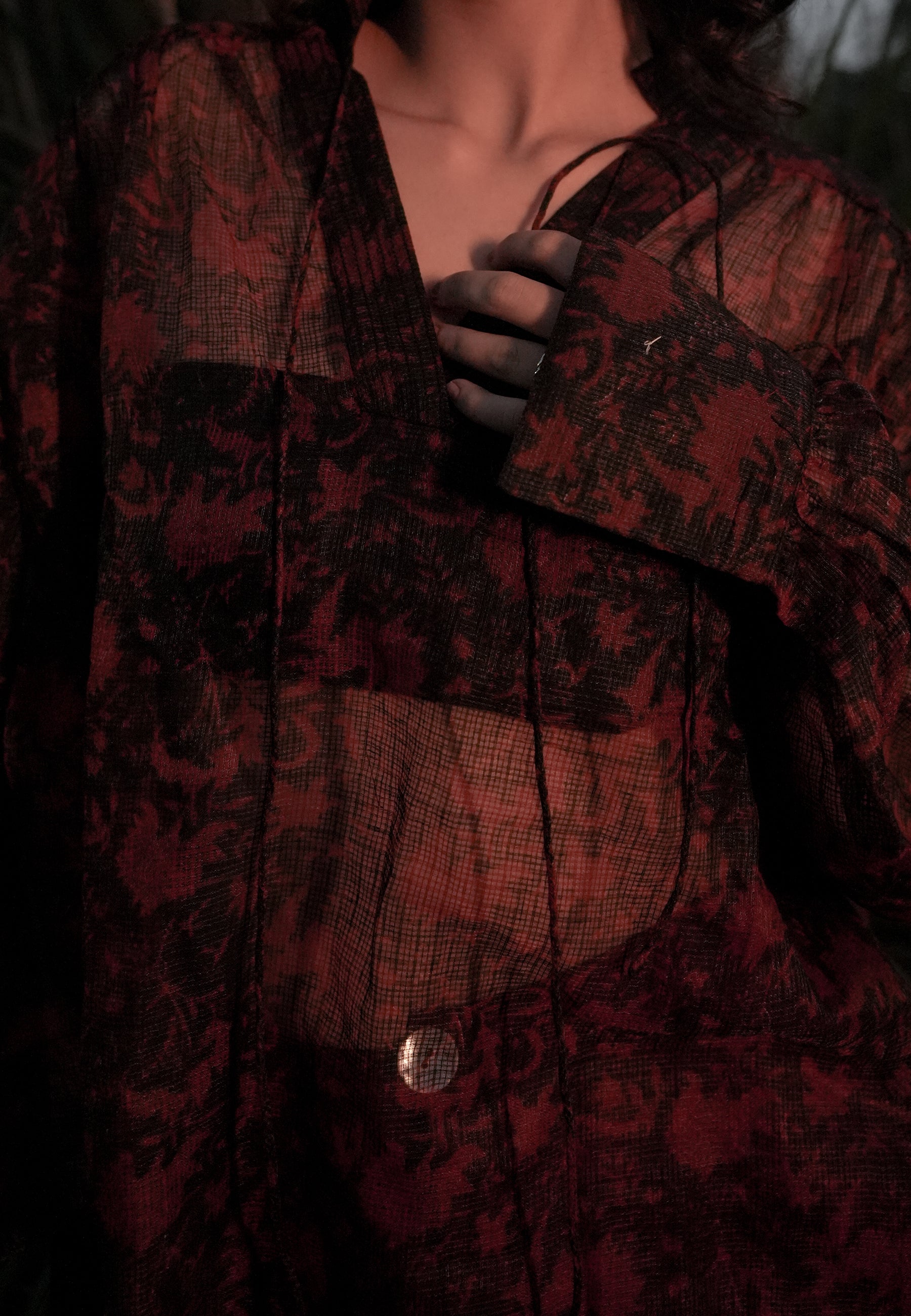 Koi Black Sheer Top TOPS IKKIVI