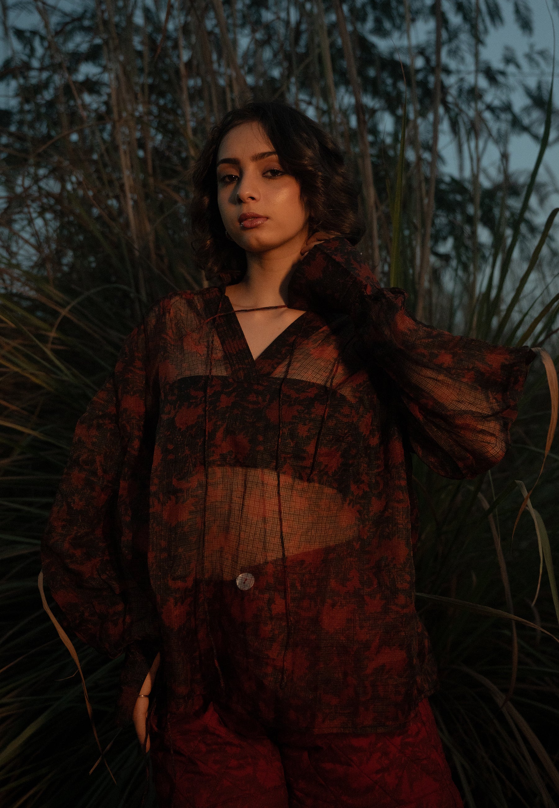 Koi Black Sheer Top TOPS IKKIVI