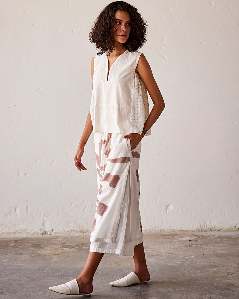 Ivory Bloom Blouse TOPS KHARA KAPAS