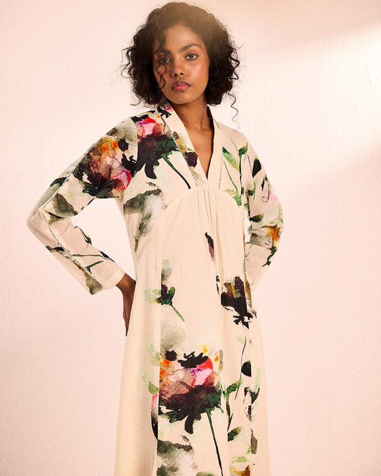 Snow Blossom Dress DRESSES KHARA KAPAS