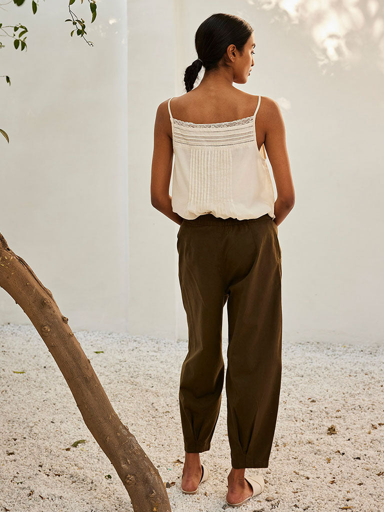 Eggshell Lace Blouse TOPS KHARA KAPAS