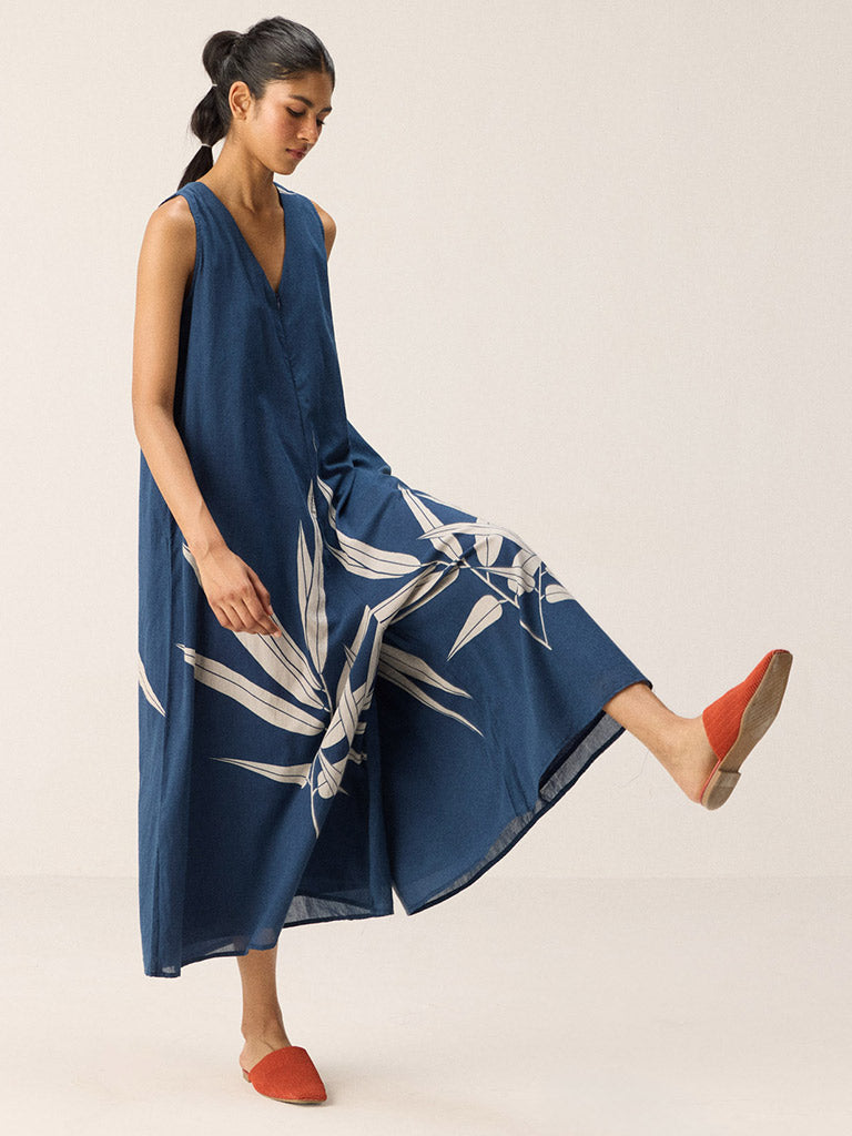 Blue Fern Jumpsuit JUMPSUITS KHARA KAPAS