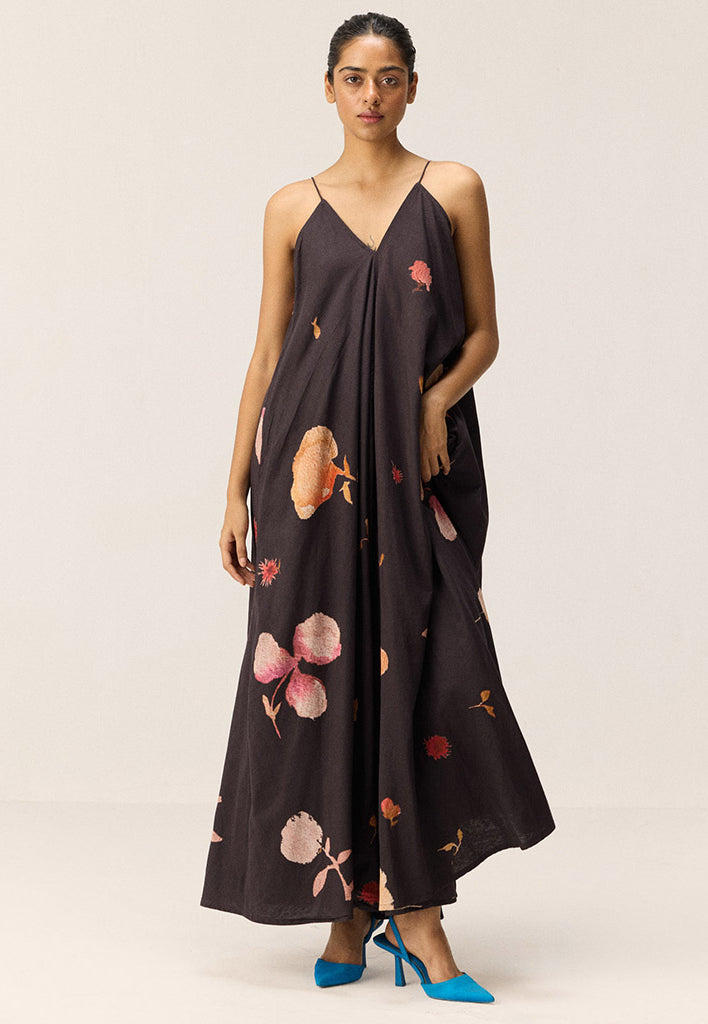 Black Tropicana Maxi Dress DRESSES KHARA KAPAS