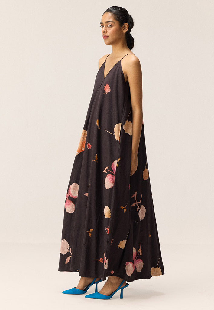 Black Tropicana Maxi Dress DRESSES KHARA KAPAS