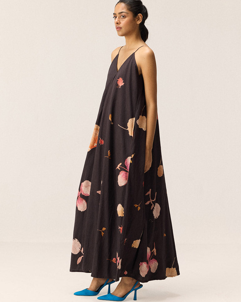 Black Tropicana Maxi Dress DRESSES KHARA KAPAS