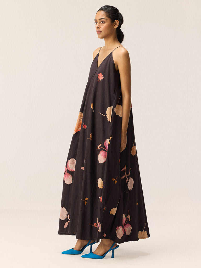 Black Tropicana Maxi Dress DRESSES KHARA KAPAS