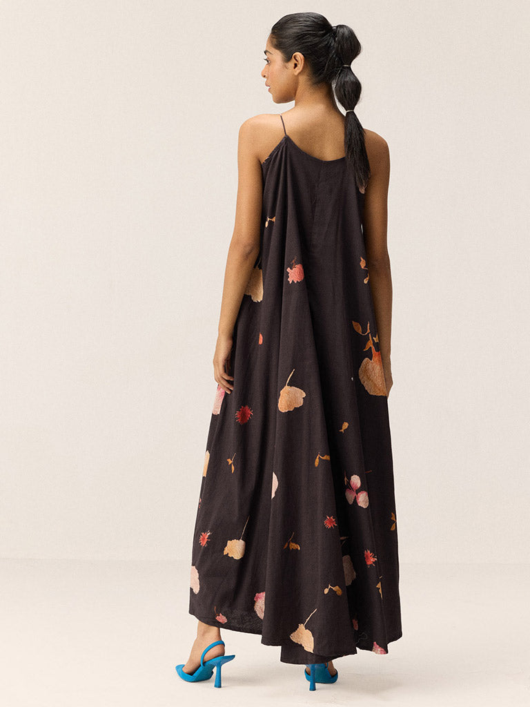 Black Tropicana Maxi Dress DRESSES KHARA KAPAS