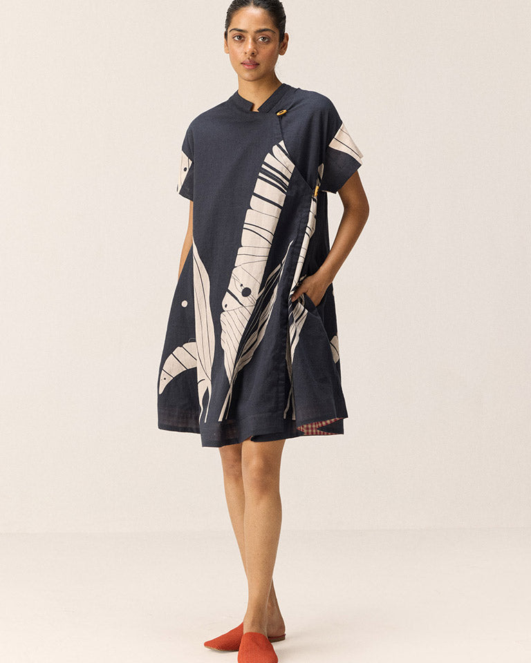 Phantom Leaves Dress DRESSES KHARA KAPAS