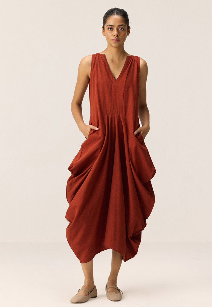 Brick Muse Dress DRESSES KHARA KAPAS