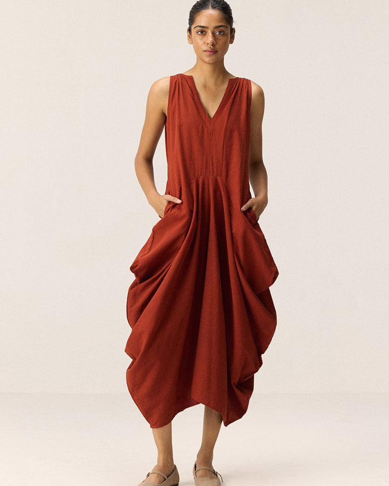 Brick Muse Dress DRESSES KHARA KAPAS