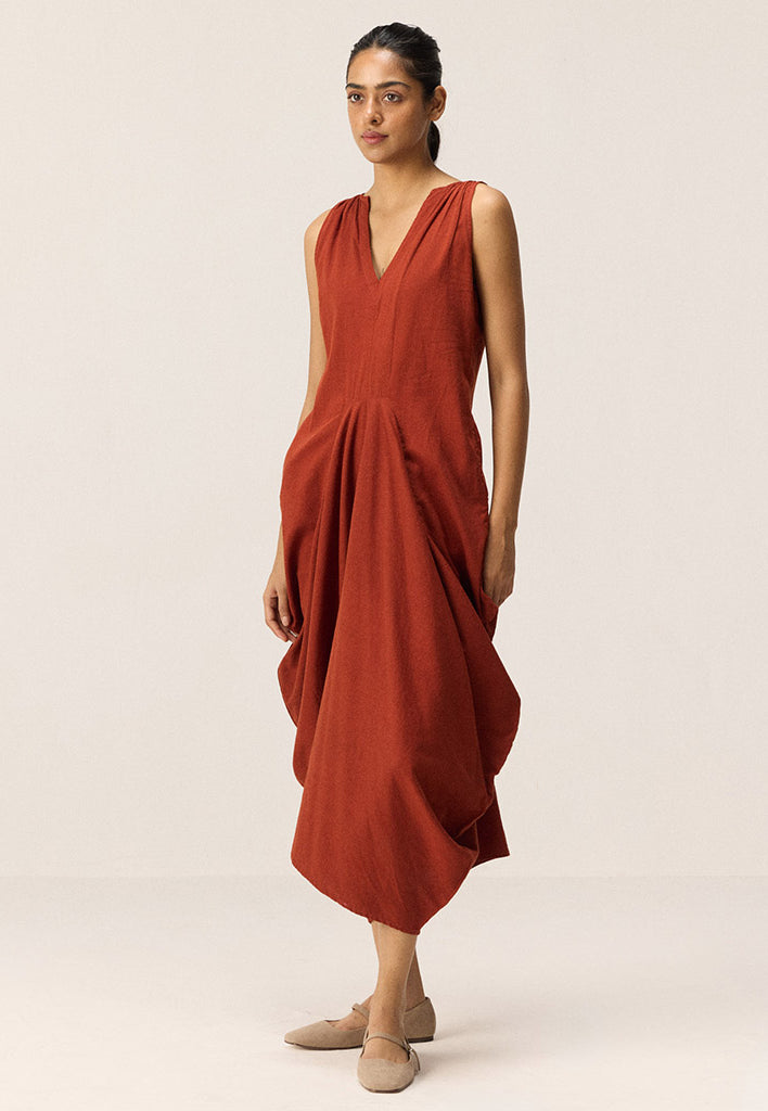 Brick Muse Dress DRESSES KHARA KAPAS