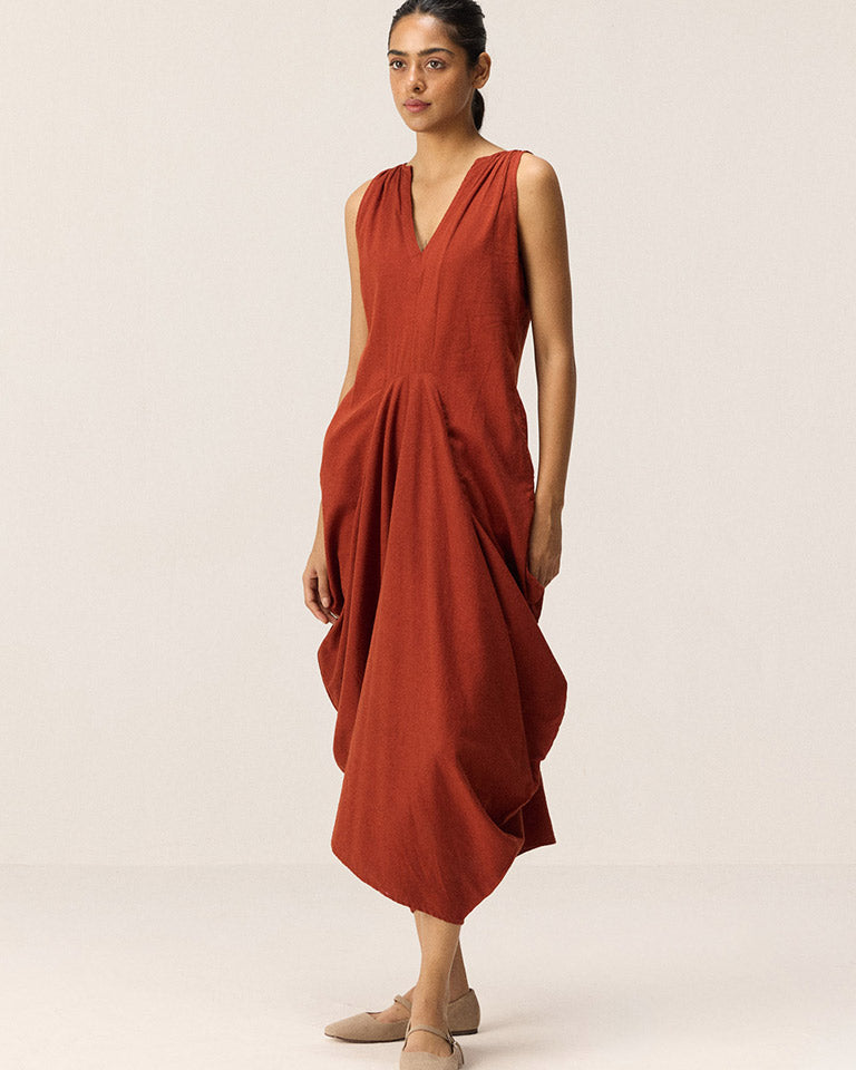 Brick Muse Dress DRESSES KHARA KAPAS