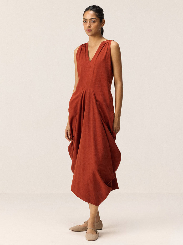 Brick Muse Dress DRESSES KHARA KAPAS