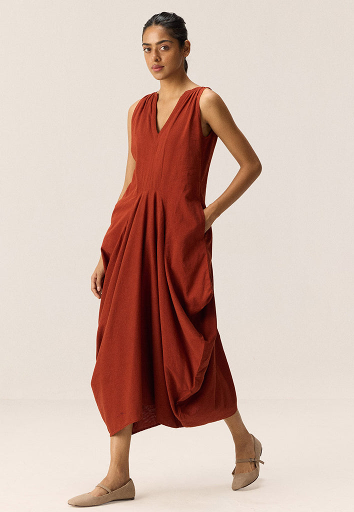 Brick Muse Dress DRESSES KHARA KAPAS