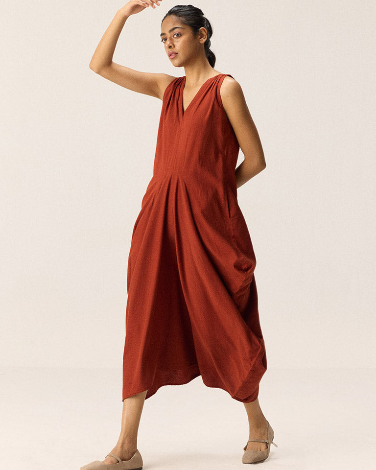 Brick Muse Dress DRESSES KHARA KAPAS