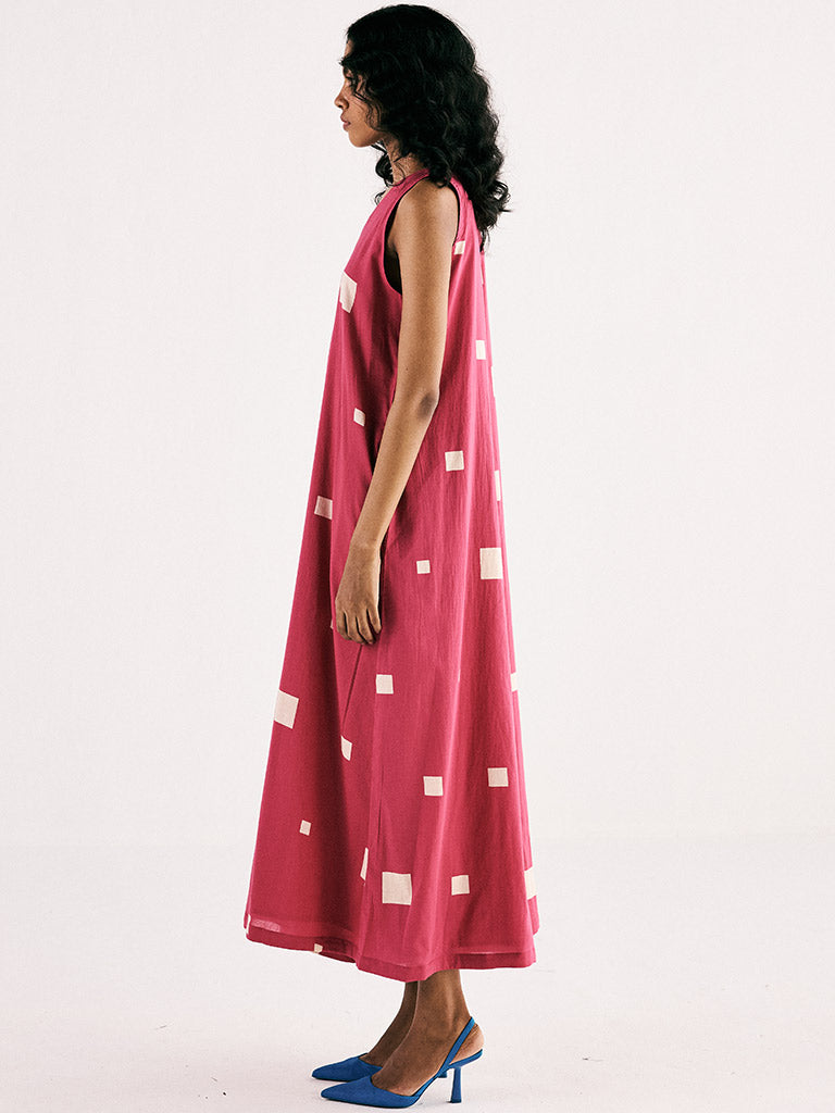 Pink Matrix Jumpsuit JUMPSUITS KHARA KAPAS