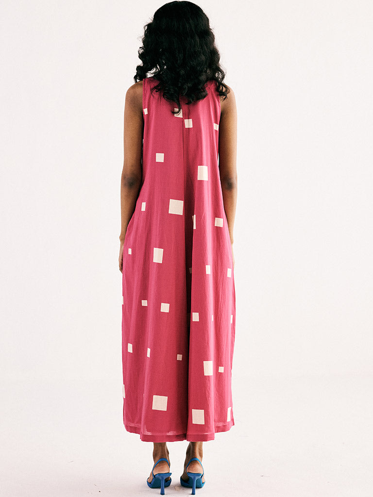 Pink Matrix Jumpsuit JUMPSUITS KHARA KAPAS