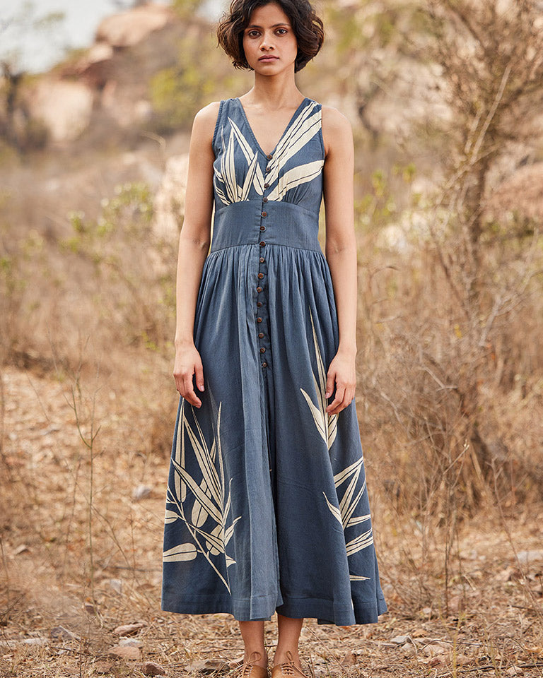 Dove Grey Dress DRESSES KHARA KAPAS