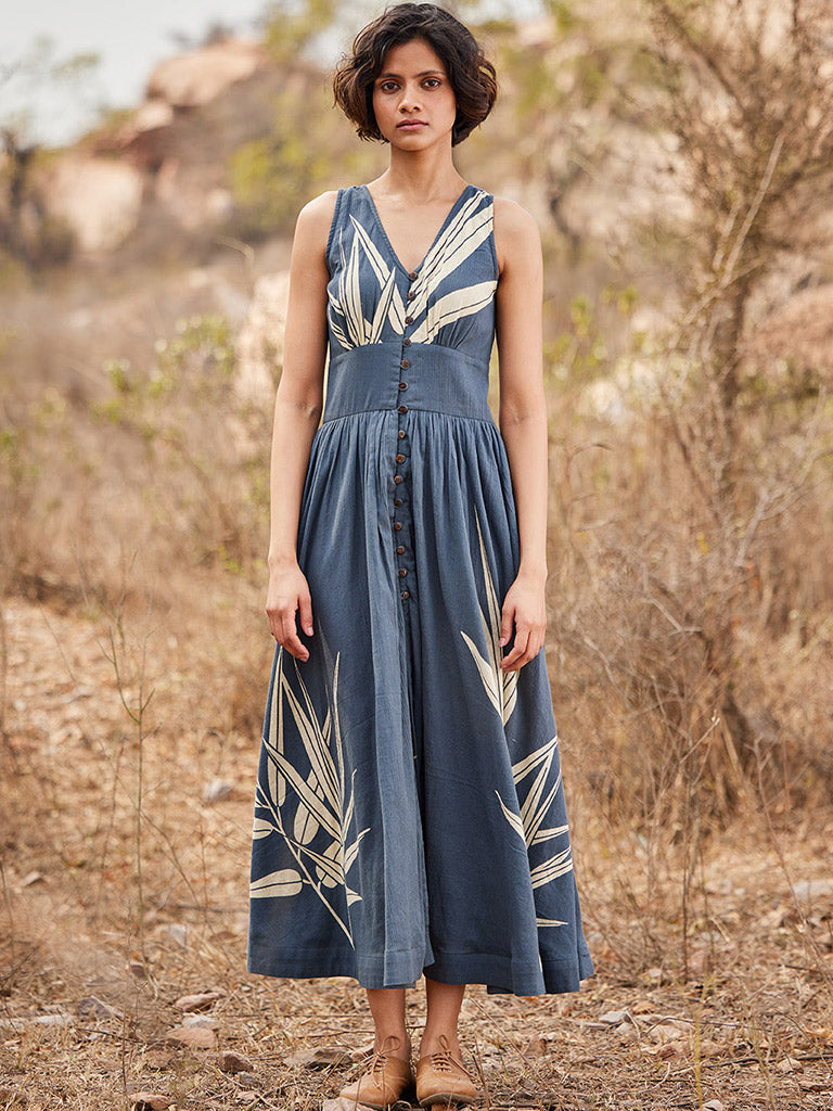 Dove Grey Dress DRESSES KHARA KAPAS