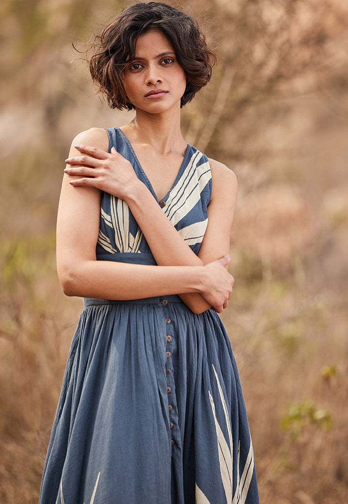 Dove Grey Dress DRESSES KHARA KAPAS