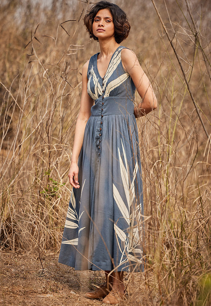 Dove Grey Dress DRESSES KHARA KAPAS