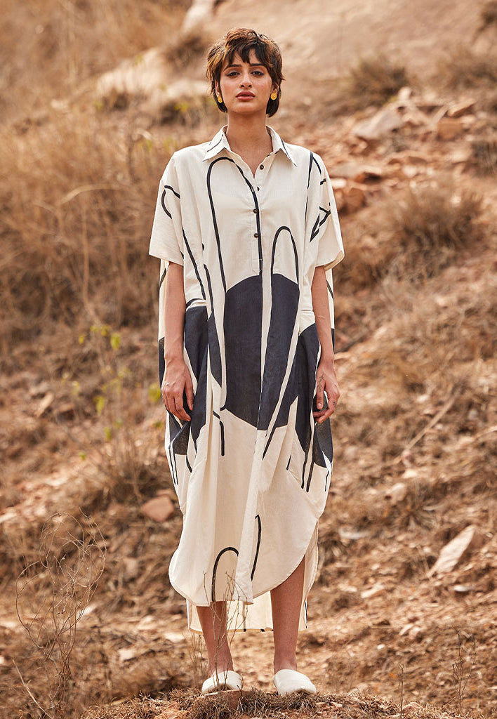 Agave Kaftan Dress DRESSES KHARA KAPAS