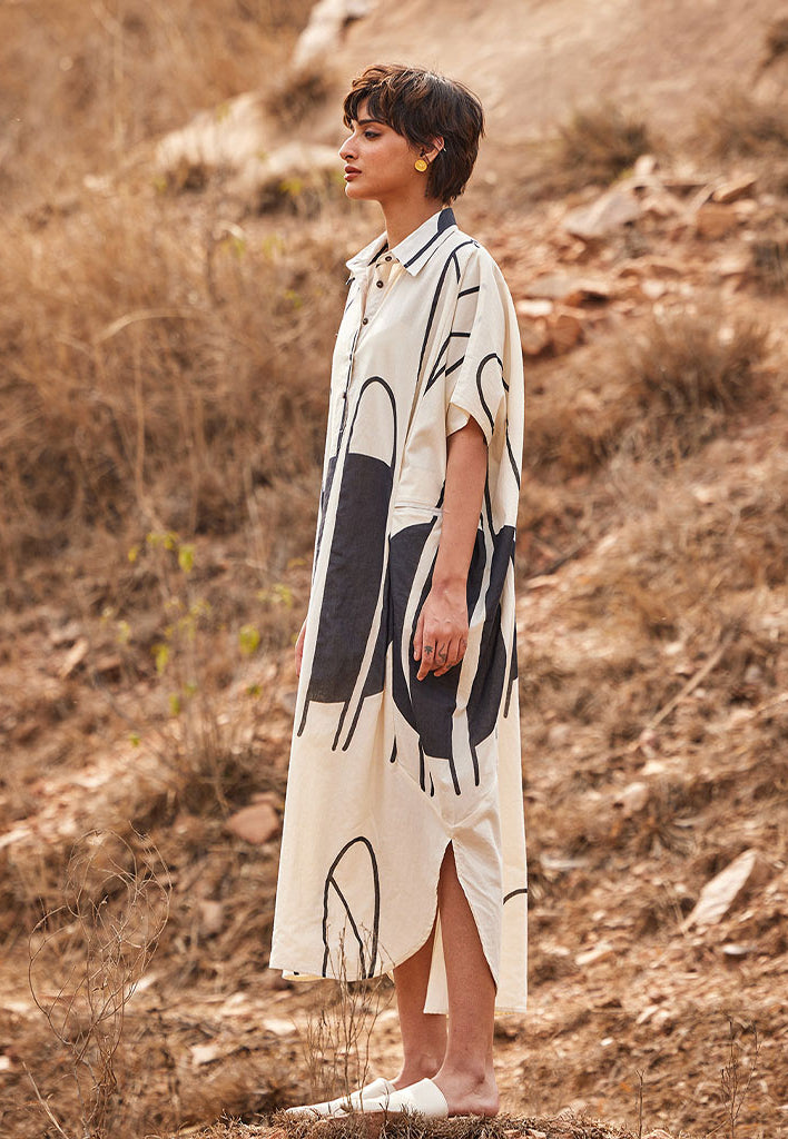 Agave Kaftan Dress DRESSES KHARA KAPAS