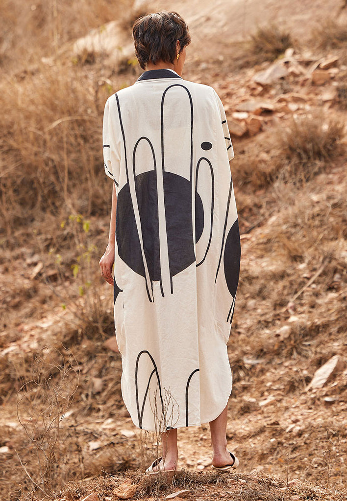 Agave Kaftan Dress DRESSES KHARA KAPAS