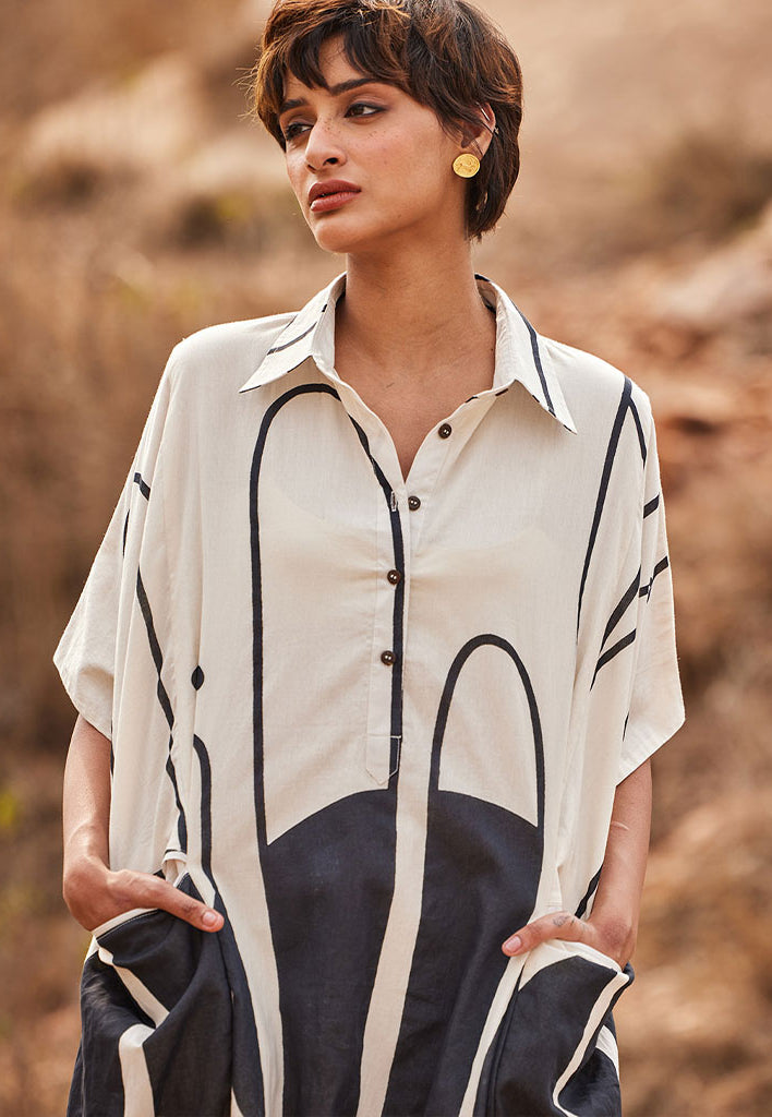 Agave Kaftan Dress DRESSES KHARA KAPAS