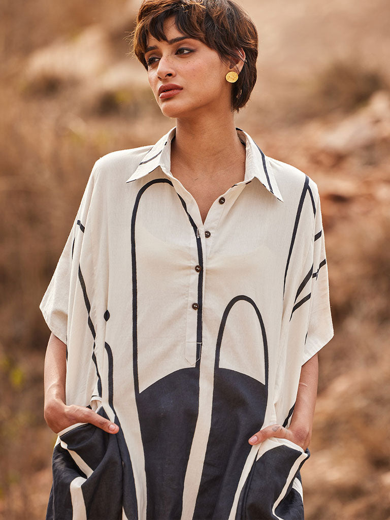 Agave Kaftan Dress DRESSES KHARA KAPAS