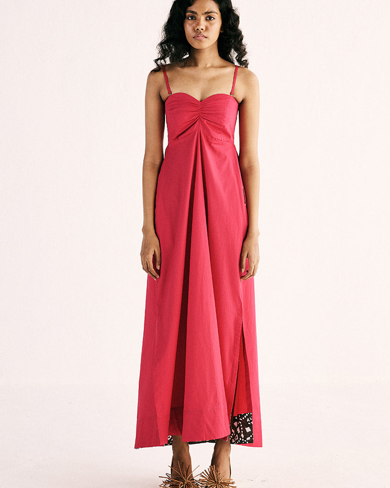 Fuchsia Flame Gown DRESSES KHARA KAPAS