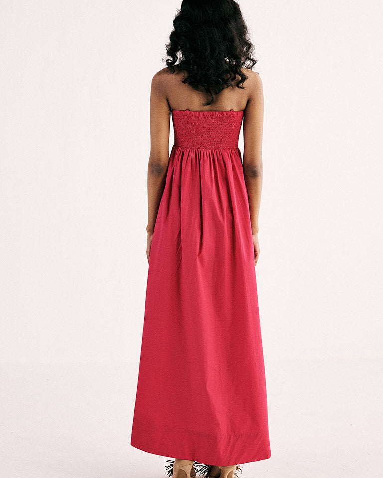 Fuchsia Flame Gown DRESSES KHARA KAPAS