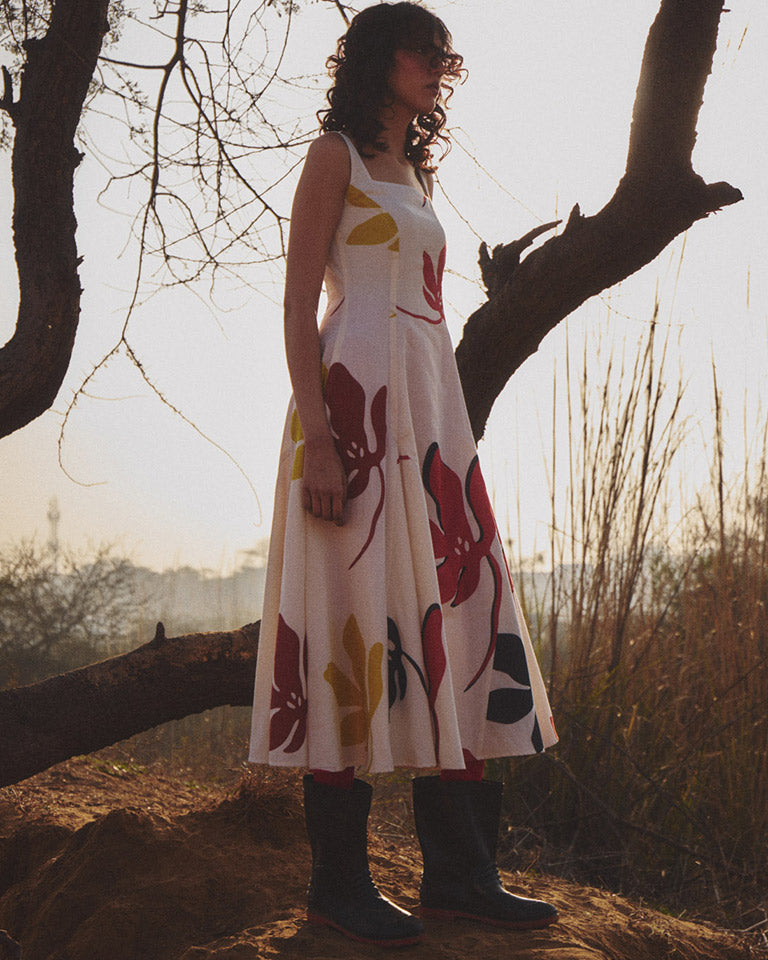 Floral Burst Dress DRESSES KHARA KAPAS