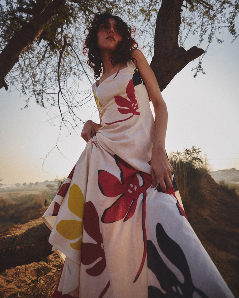 Floral Burst Dress DRESSES KHARA KAPAS