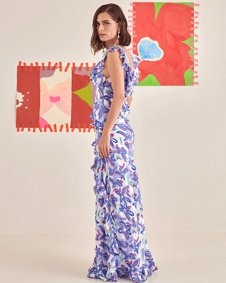 Dream Ruffled Maxi Dress DRESSES Khajoor