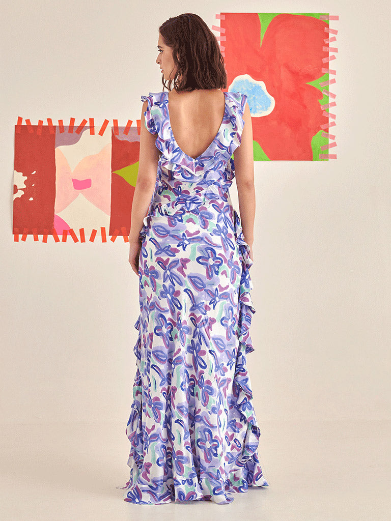 Dream Ruffled Maxi Dress DRESSES Khajoor