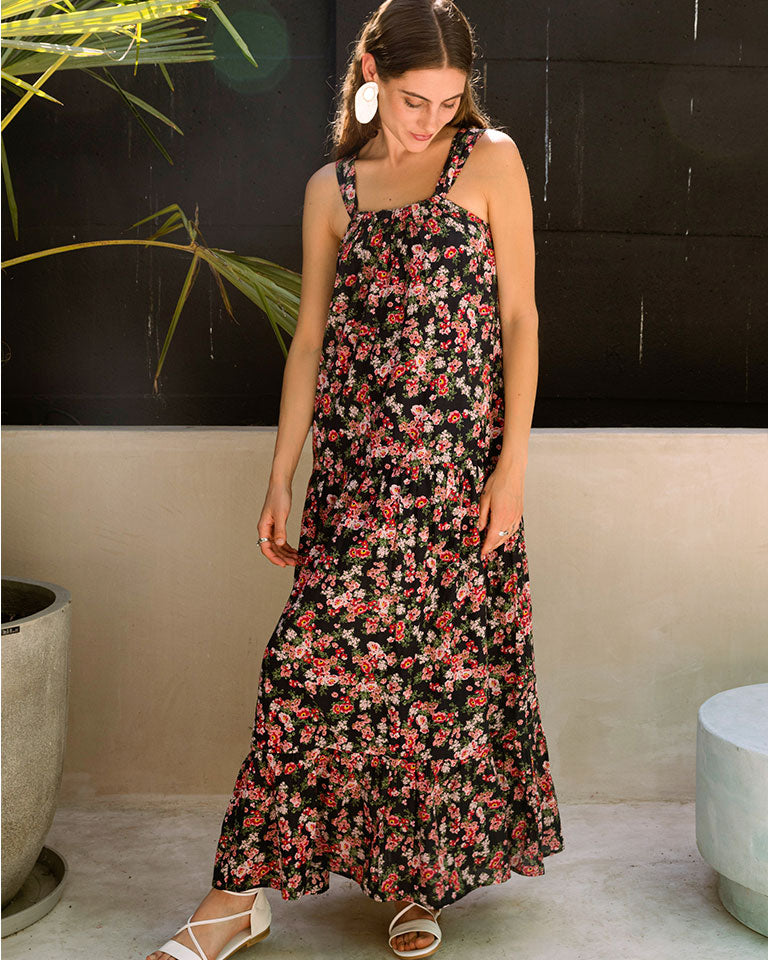 Midnight Love Tiered Dress DRESSES Em and Shi