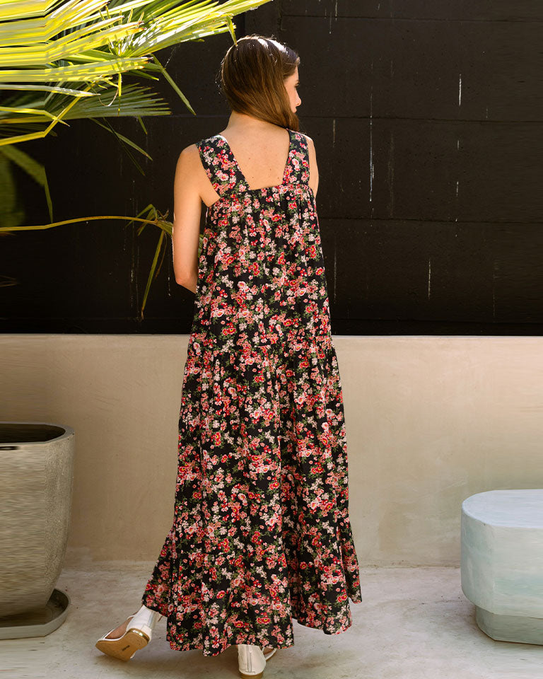 Midnight Love Tiered Dress DRESSES Em and Shi