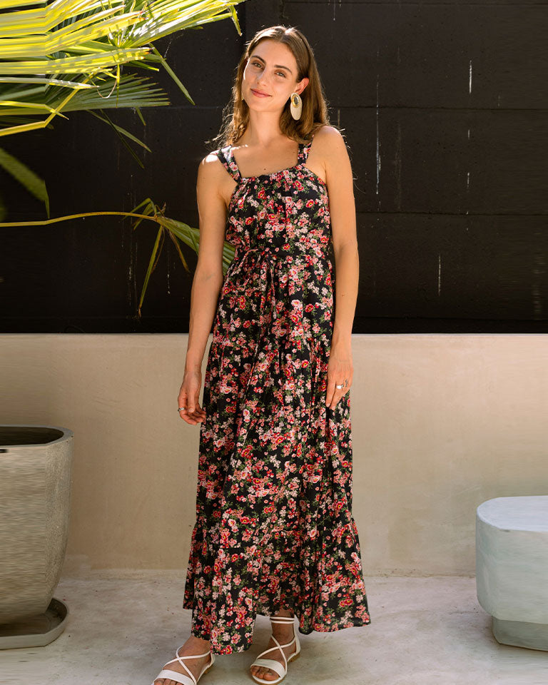 Midnight Love Tiered Dress DRESSES Em and Shi