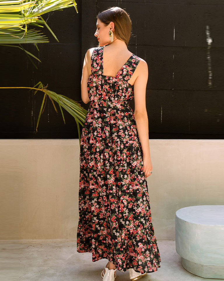 Midnight Love Tiered Dress DRESSES Em and Shi