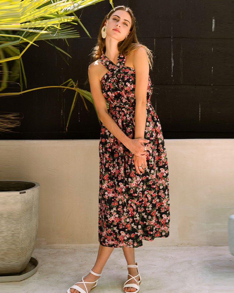 Midnight Love Halter Dress DRESSES Em and Shi