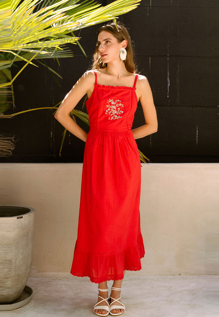 Rose Strap Dress DRESSES Em and Shi