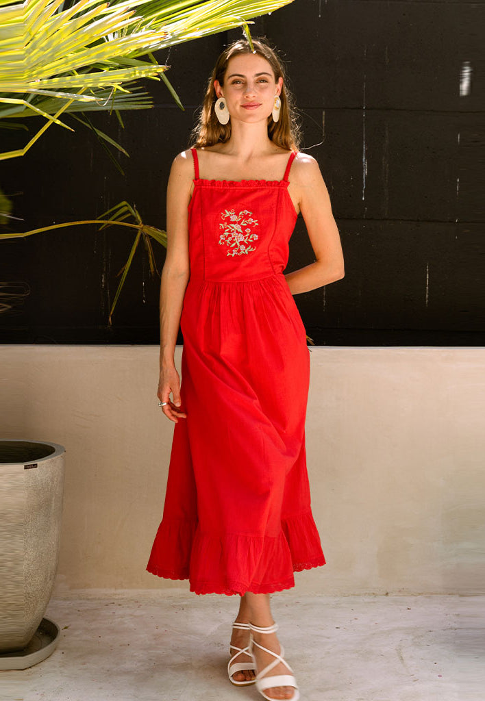 Rose Strap Dress DRESSES Em and Shi