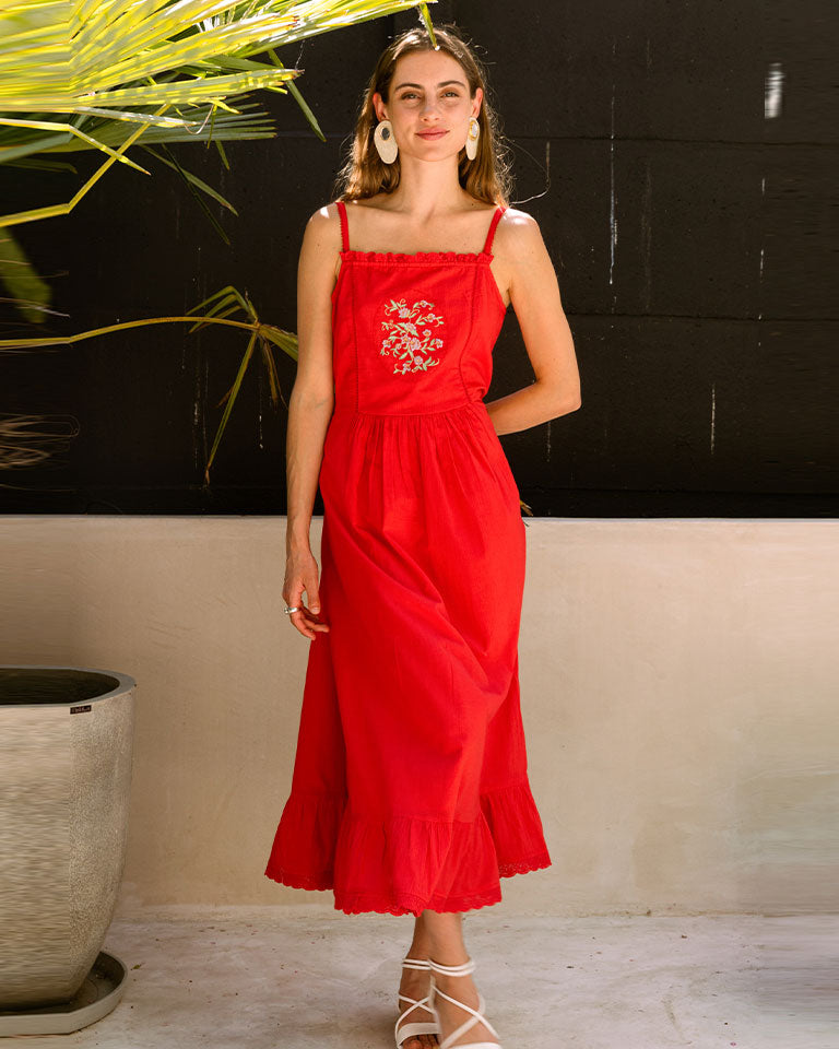 Rose Strap Dress DRESSES Em and Shi